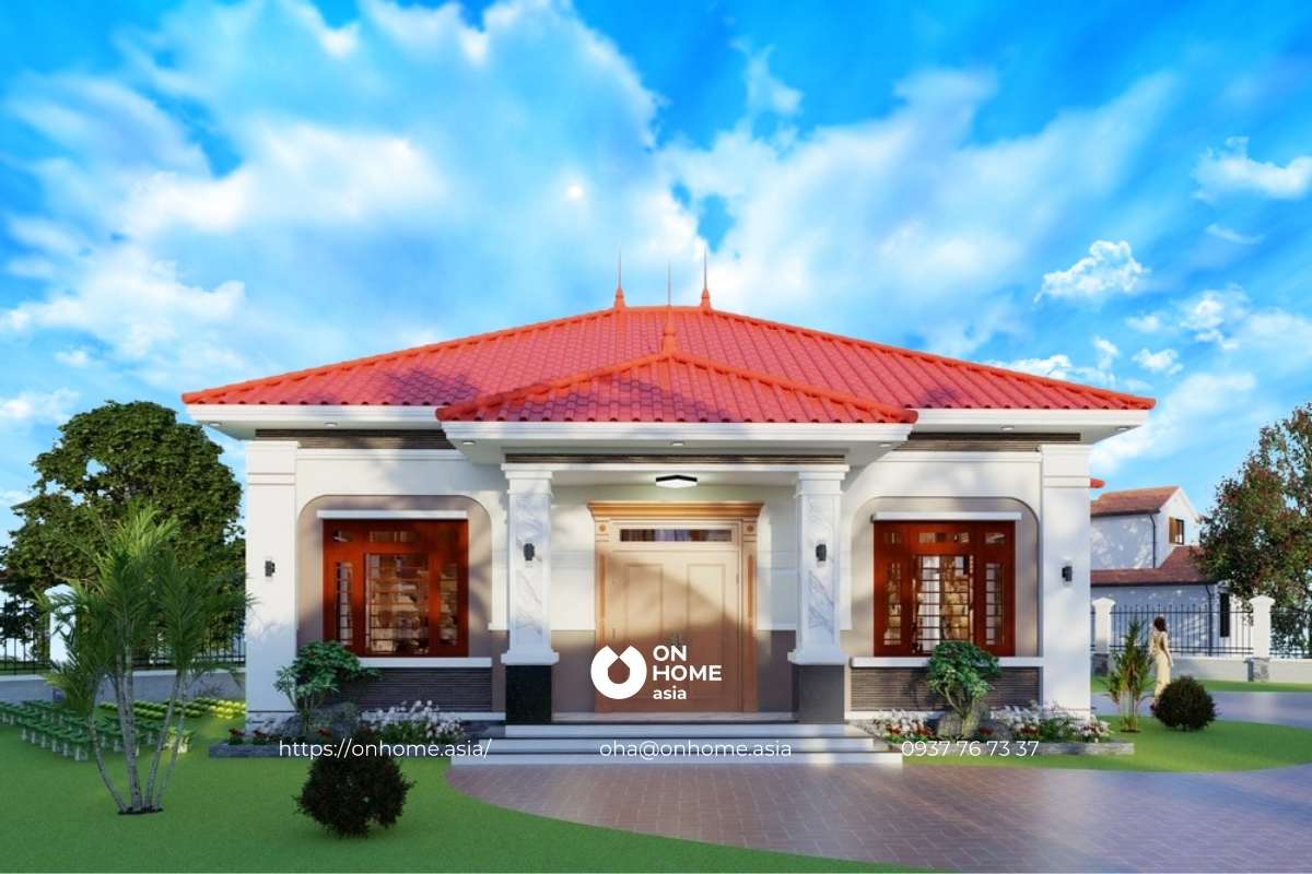 Nhà vườn cấp 4 đơn giản mà đẹp, ấn tượng