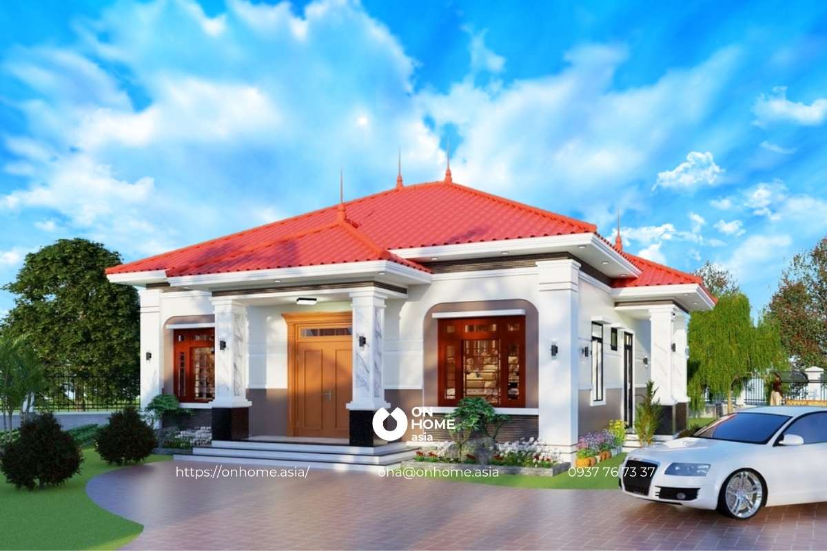 Nhà vườn cấp 4 đơn giản mà đẹp