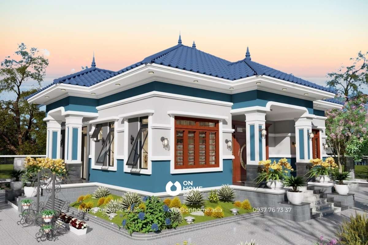 Mẫu nhà vườn 1 tầng kiểu Nhật đẹp