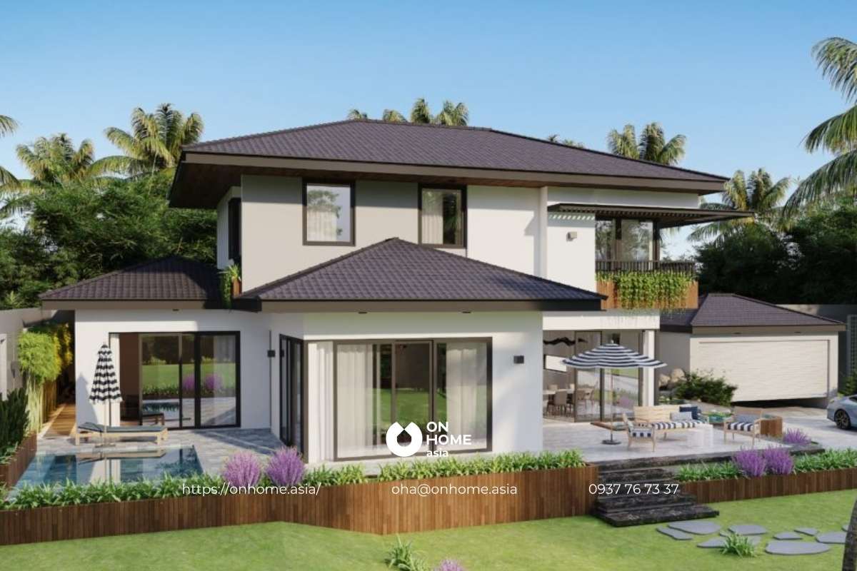 Nhà vườn kiểu Nhật đẹp, sang chảnh