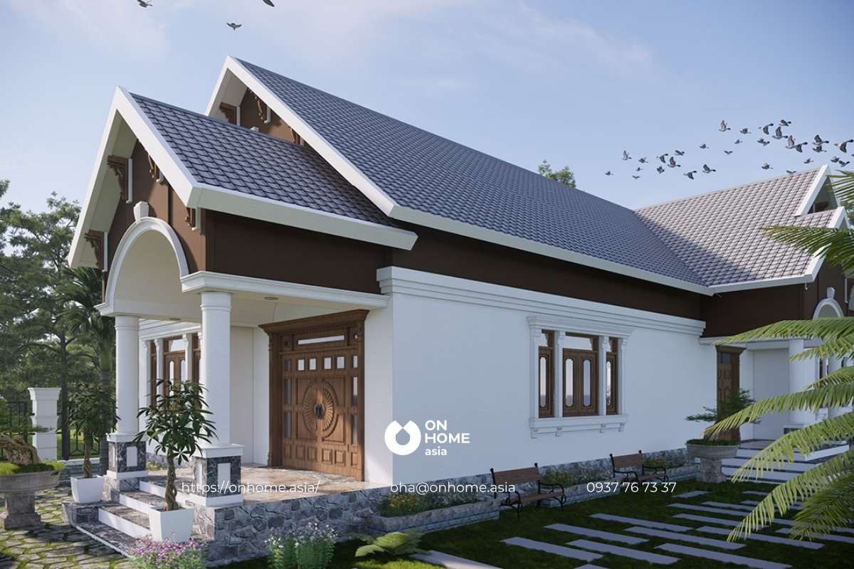 Nhà vườn mái Thái hiện đại