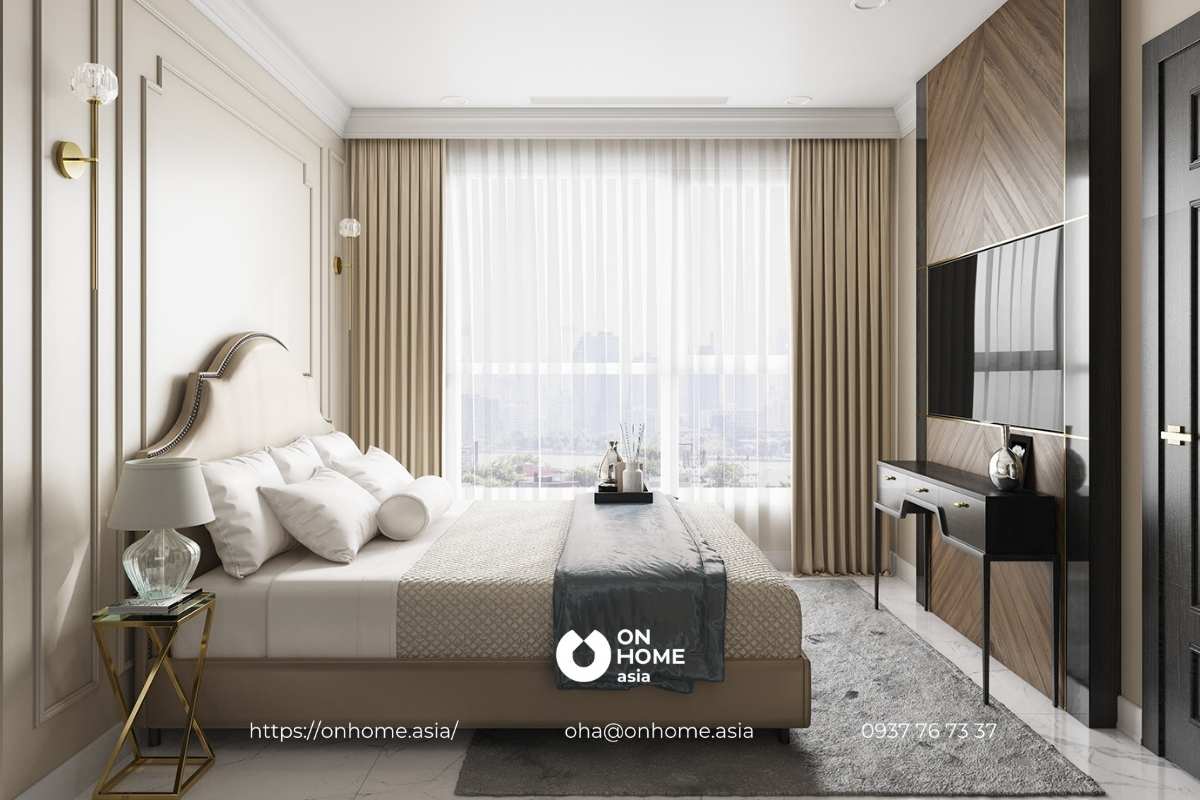 Thiết kế phòng ngủ sang trọng