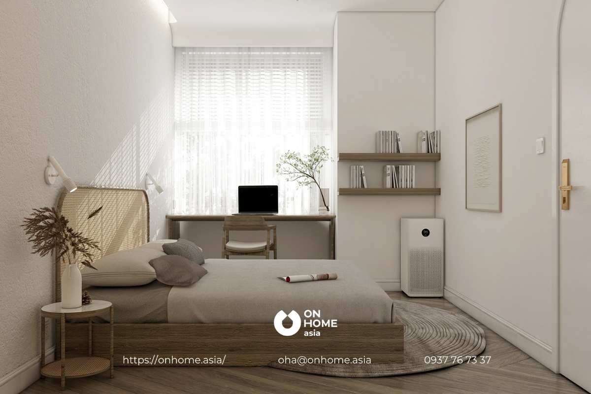 Phòng ngủ tiện nghi với đầy đủ nội thất
