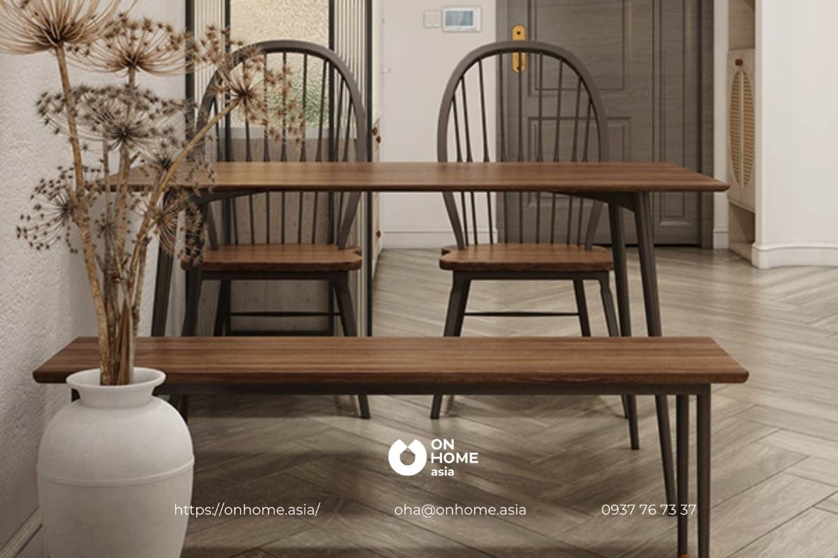 Thiết kế bàn ăn đơn giản, thanh lịch