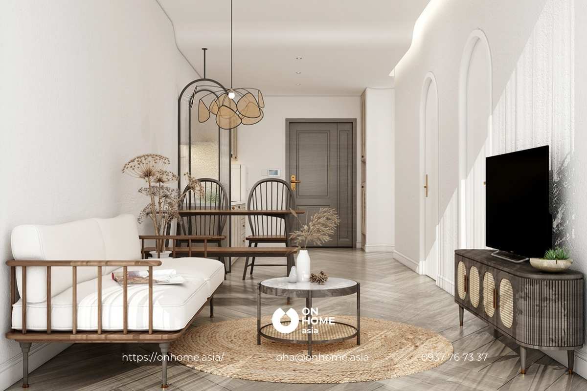 noi-that-can-ho-C-sky-view-mau-2 (8)Thiết kế nội thất căn hộ C Sky View 1 phòng ngủ phong cách Bắc Âu sang trọng