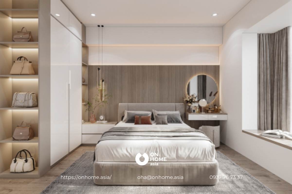 Nội thất phòng ngủ master hiện đại