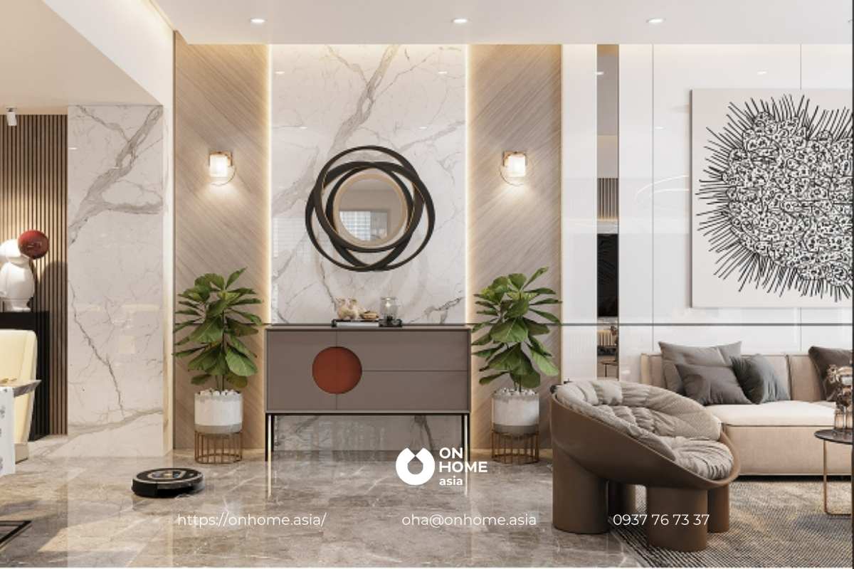 Nội thất căn hộ C Sky View đẹp