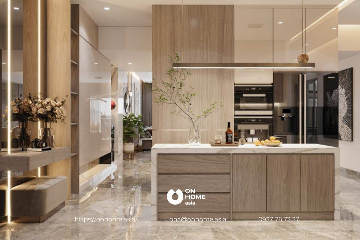 Quầy bar bếp thanh lịch