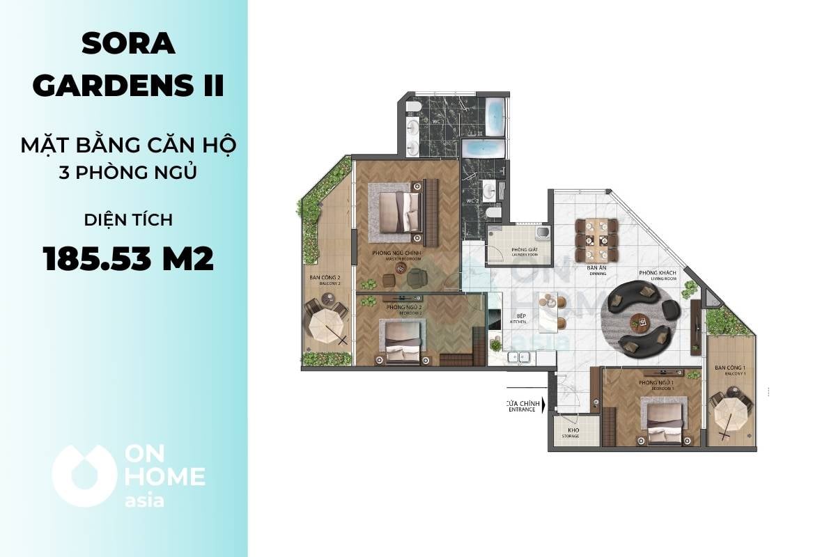 Mặt bằng căn hộ Z2
