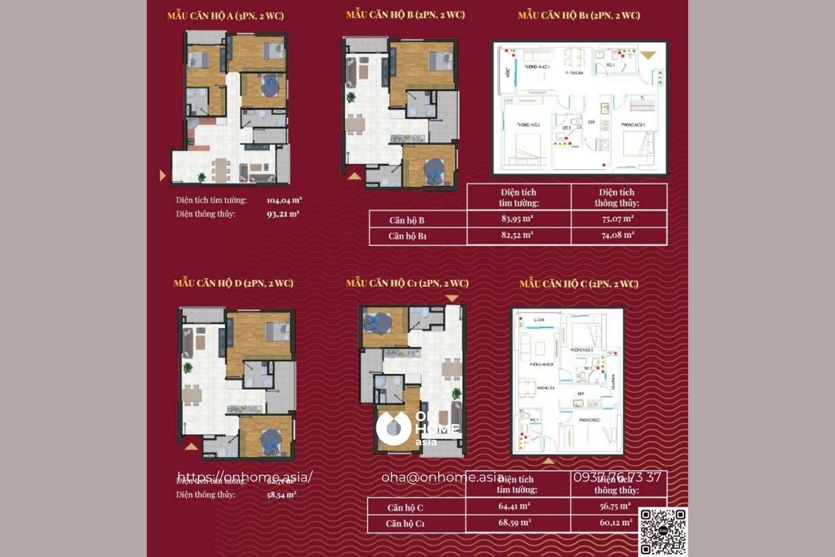 Mặt bằng căn hộ dự án Minh Quốc Plaza