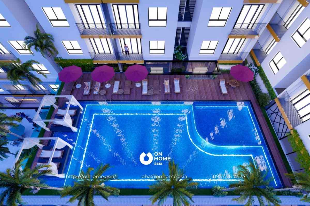 Hồ bơi dự án Minh Quốc Plaza Thủ Dầu Một&nbsp;