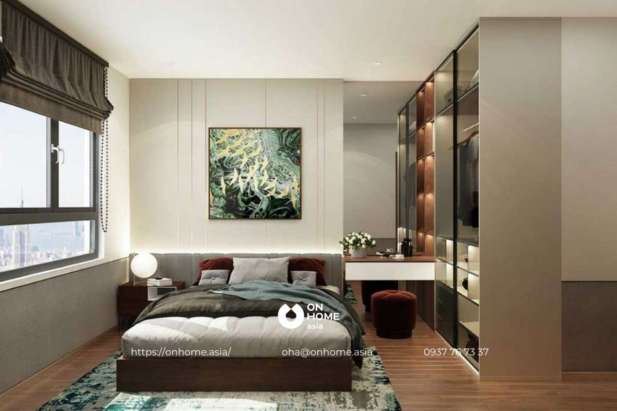 Nội thất phòng ngủ căn hộ Minh Quốc Plaza