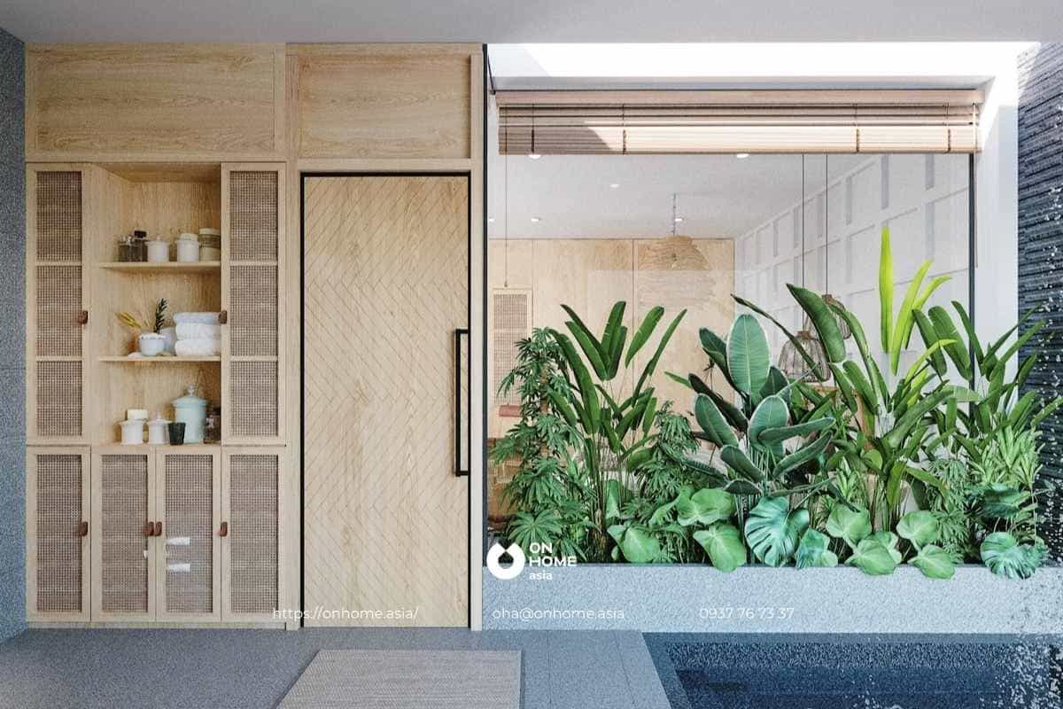 Thiết kế tiểu cảnh tạo sự thông thoáng mang trọn hơi thở của tự nhiên