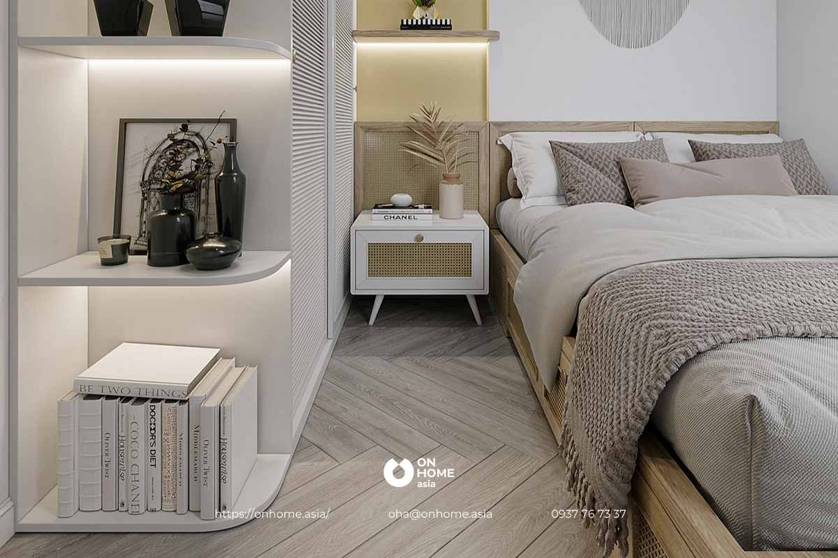 Bố trí nội thất phòng ngủ khoa học, tiện nghi