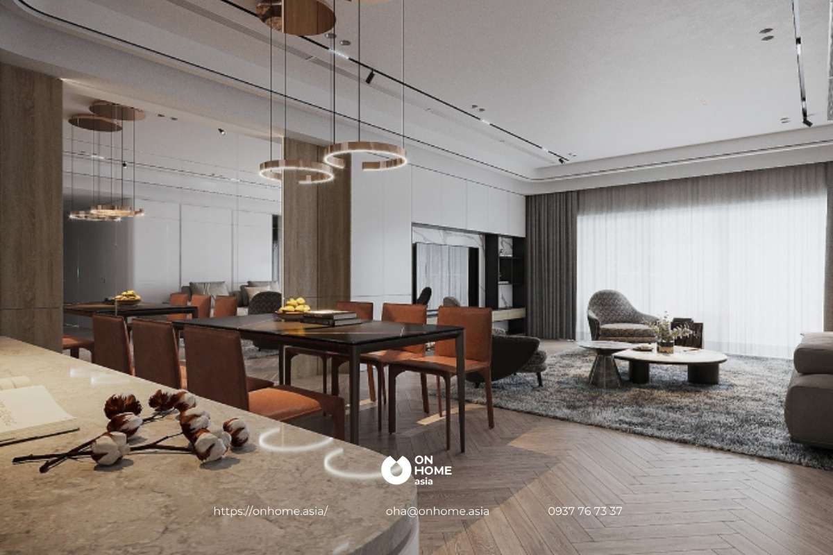 Thiết kế nội thất căn hộ 3 phòng ngủ