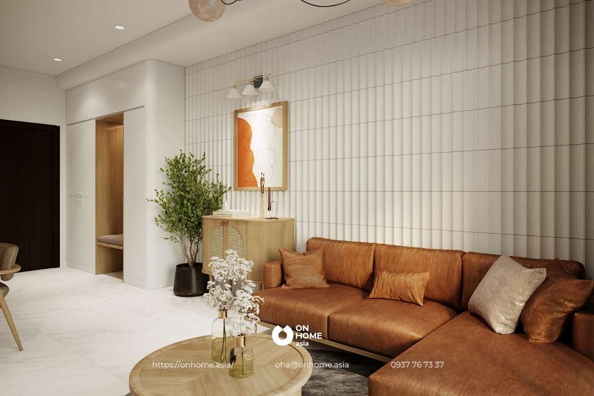 Không gian bố trí nội thất hài hòa và tinh tế