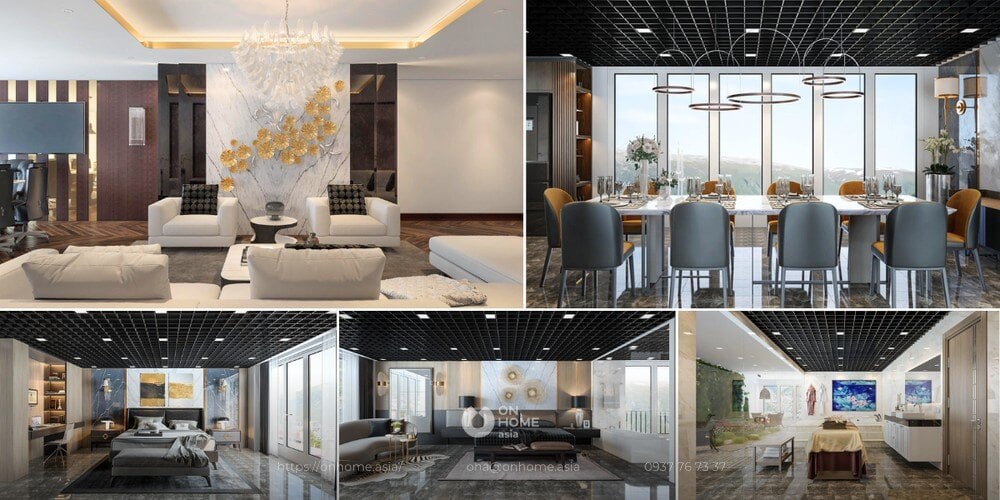 Thiết kế nội thất penthouse phong cách Luxury