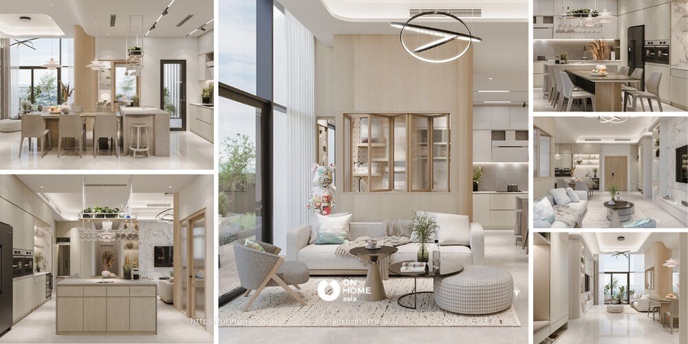 Thiết kế nội thất căn hộ Penthouse Sora Garden 2 được thực hiện bởi On Home Asia