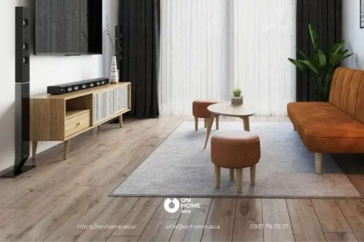 Kệ tivi của combo phòng khách Bonny