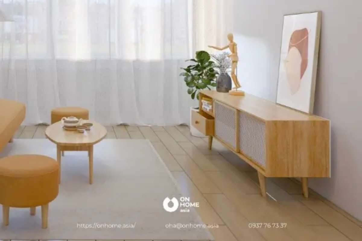 Kệ tivi thuộc combo phòng khách Bumbee