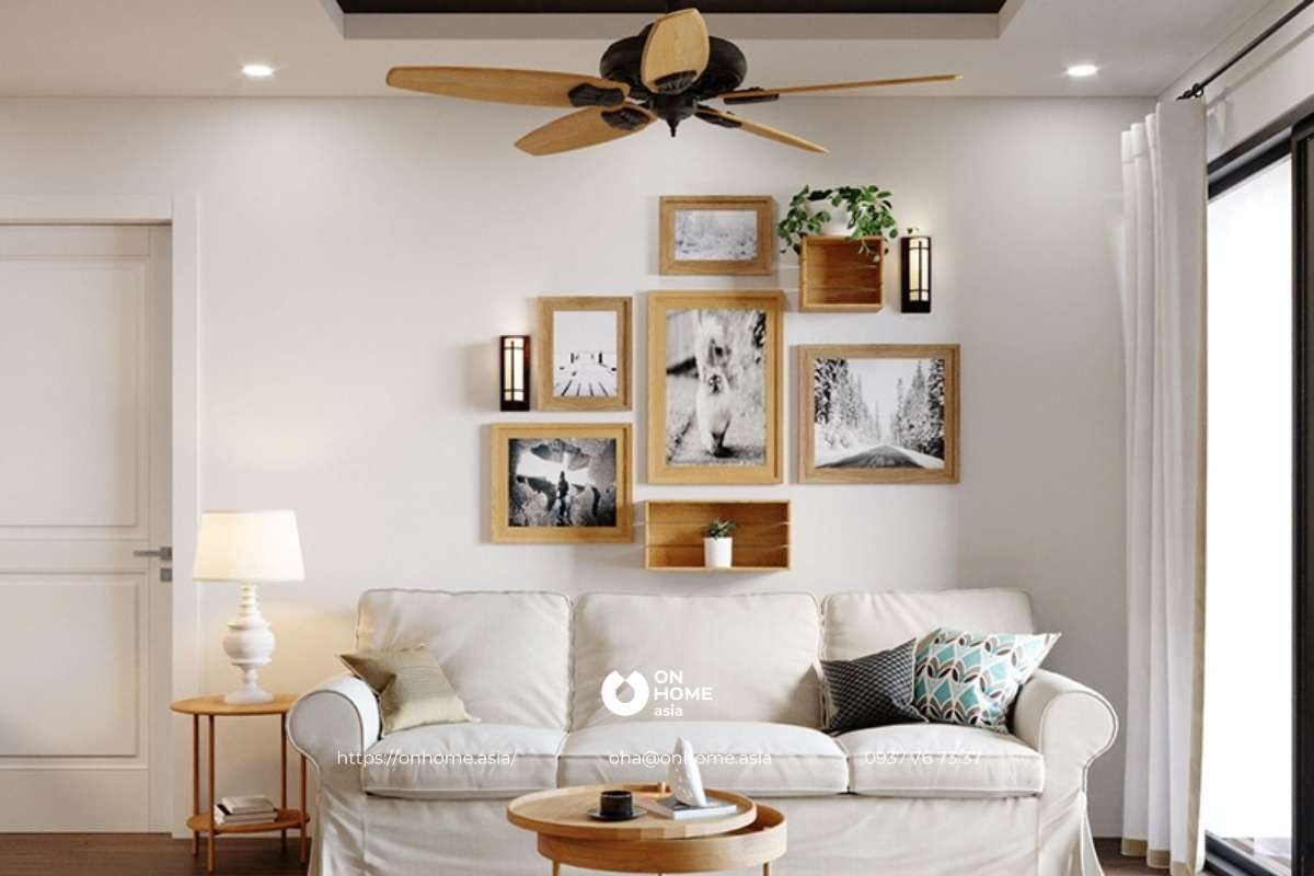 Nội thất cho thuê dành cho căn hộ 2 phòng ngủ mang phong cách Bắc Âu&nbsp;