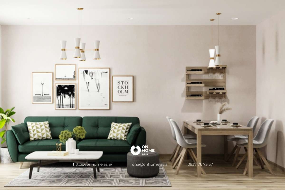 Mẫu thiết kế nội thất cho thuê hiện đại, sang trọng