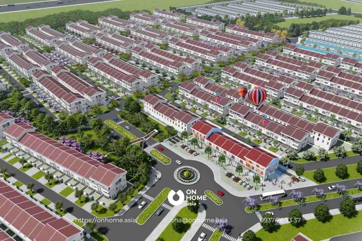 Mặt bằng tổng thể dự án EcoLakes Mỹ Phước