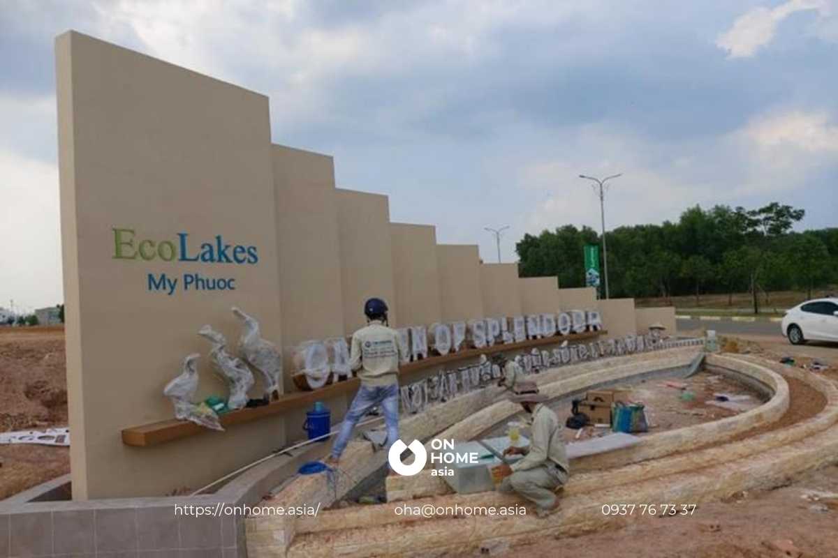 Tiến độ xây dựng dự án EcoLakes Bình Dương