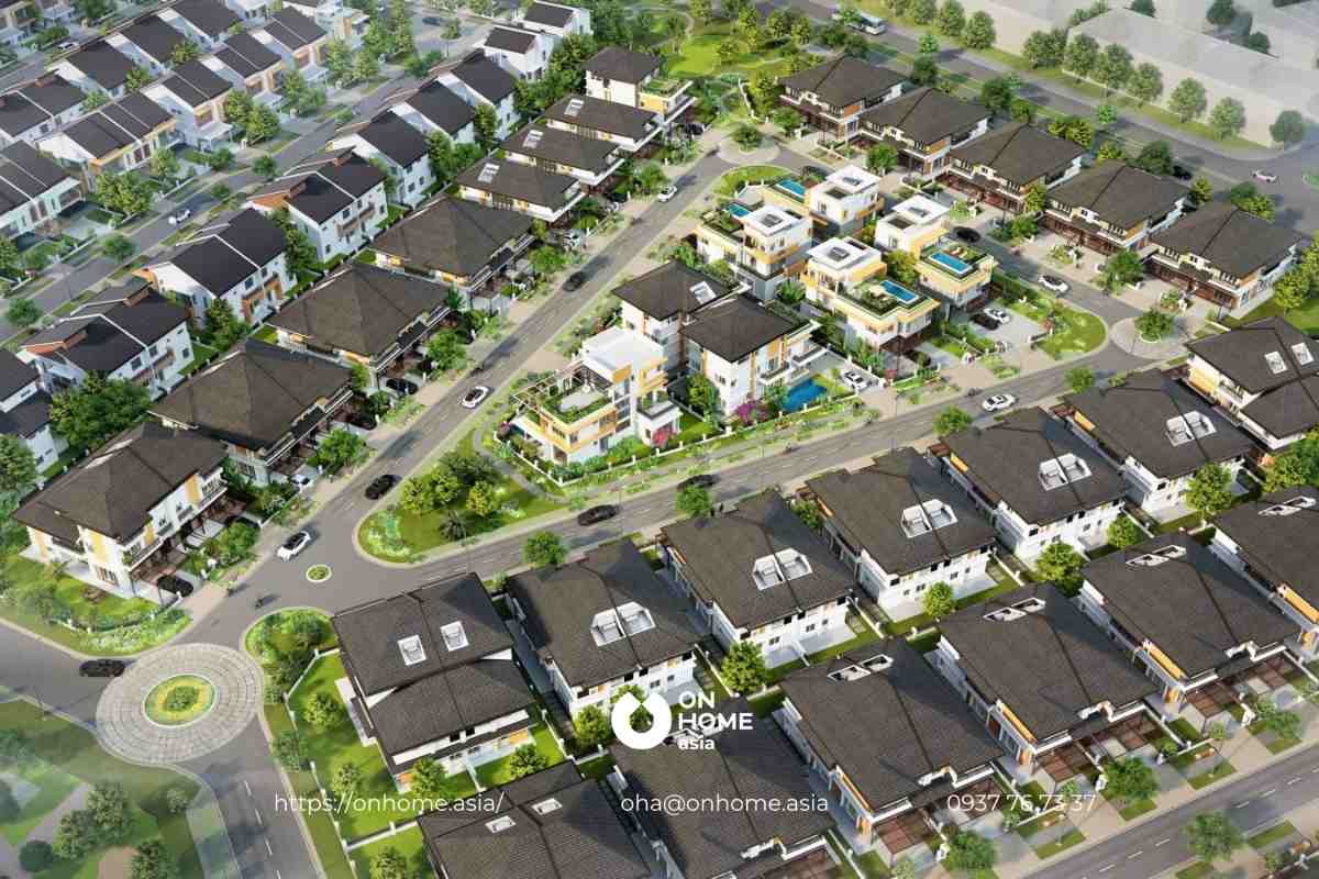 Mặt bằng biệt thự cao cấp Ecolakes