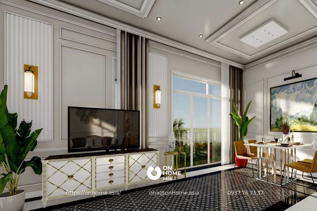 Thiết kế nội thất phòng khách đẳng cấp