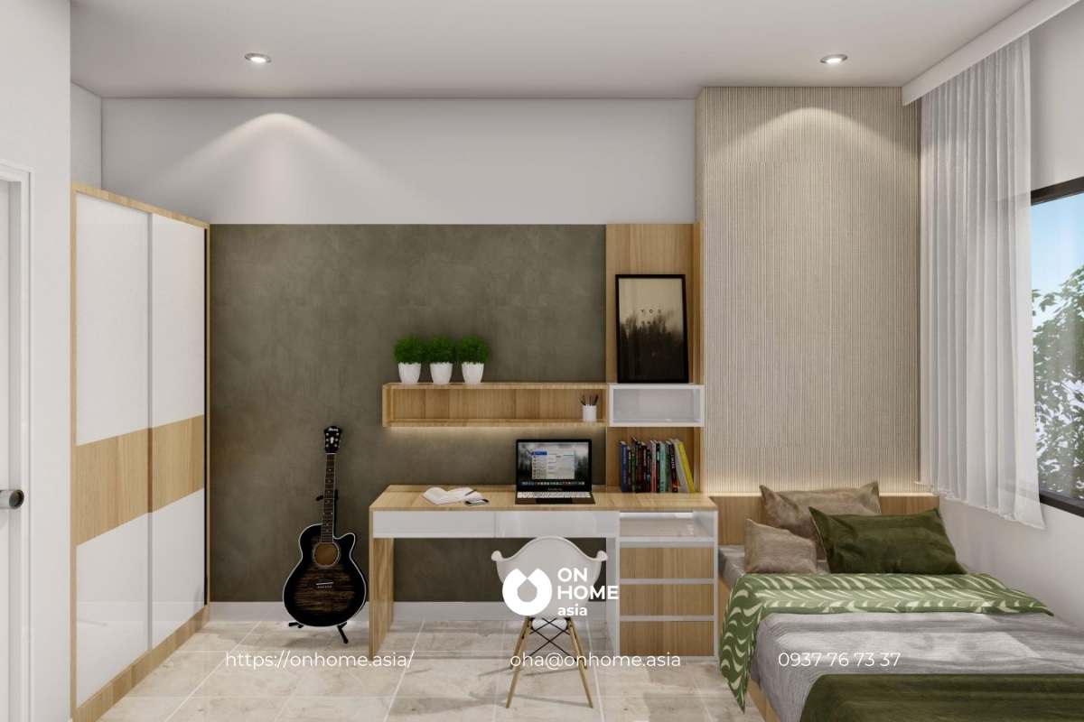 Thiết kế nội thất phòng ngủ trẻ em đơn giản