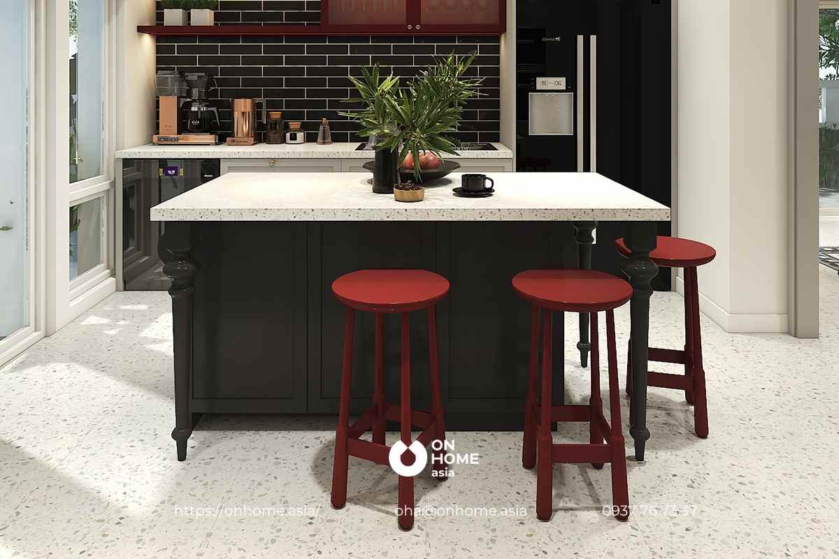 Quầy bar phòng bếp đẹp