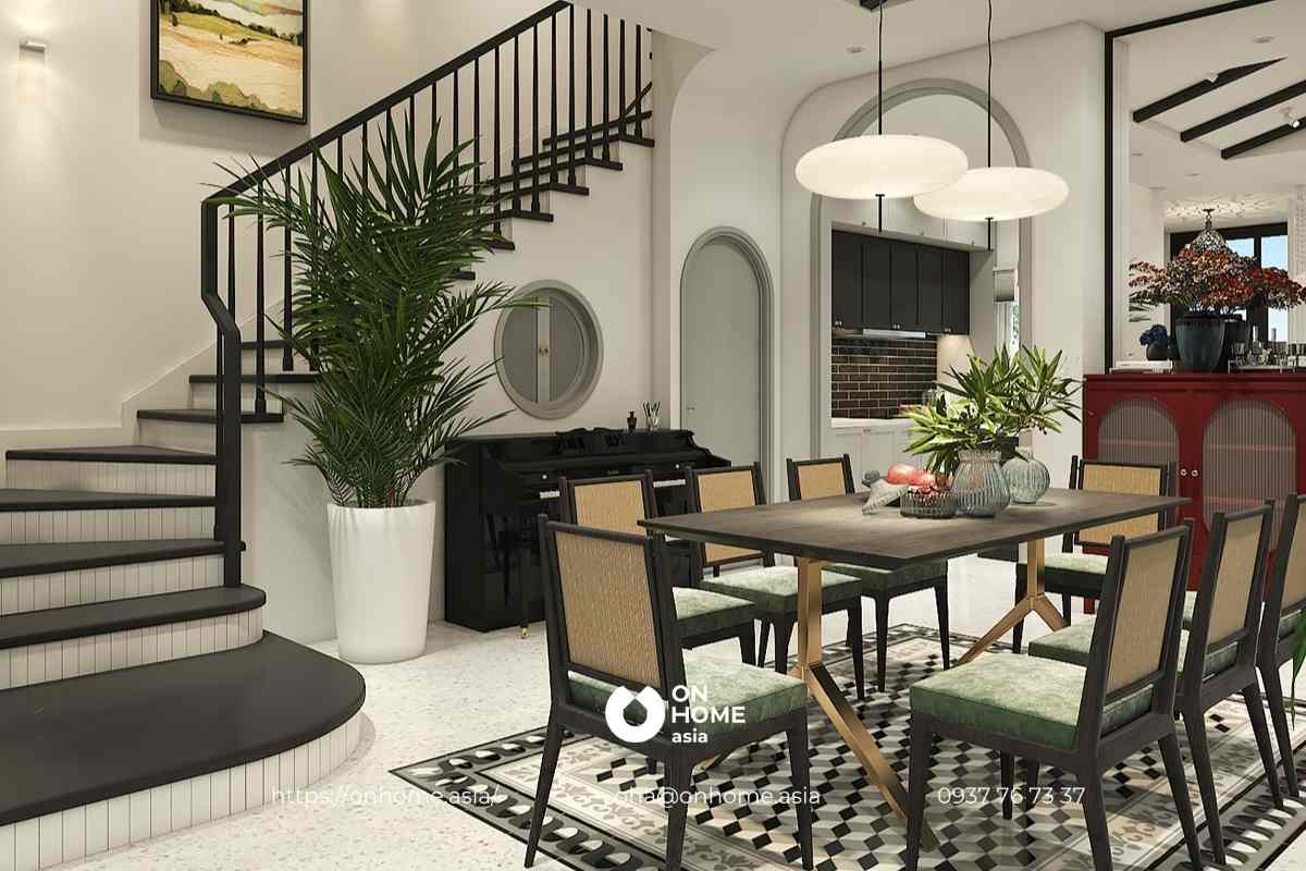 Thiết kế nội thất phòng bếp biệt thự Ecolakes Mỹ Phước