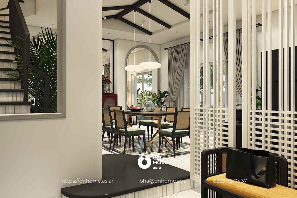 Nội thất biệt thự phong cách Indochine sang trọng