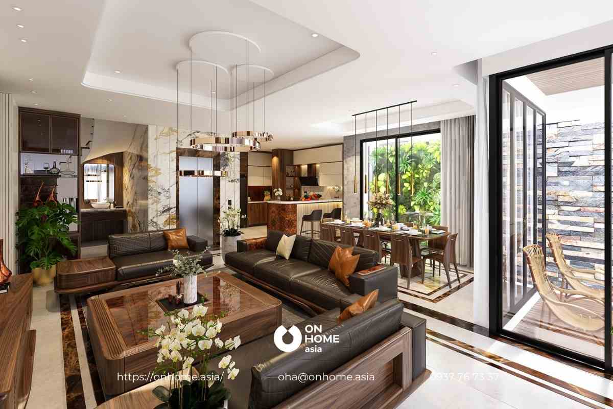 Thiết kế không gian mở giúp ngôi nhà trở nên thoáng hơn