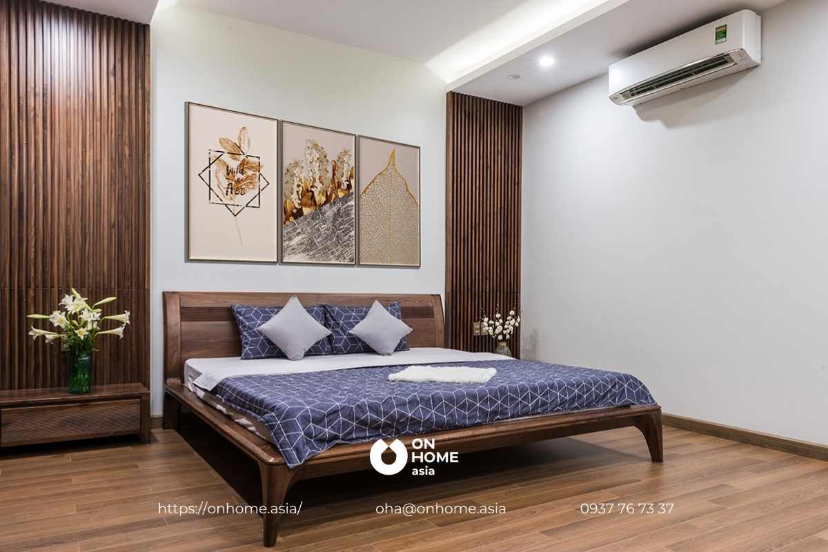 Nội thất phòng ngủ gỗ Óc Chó đẹp