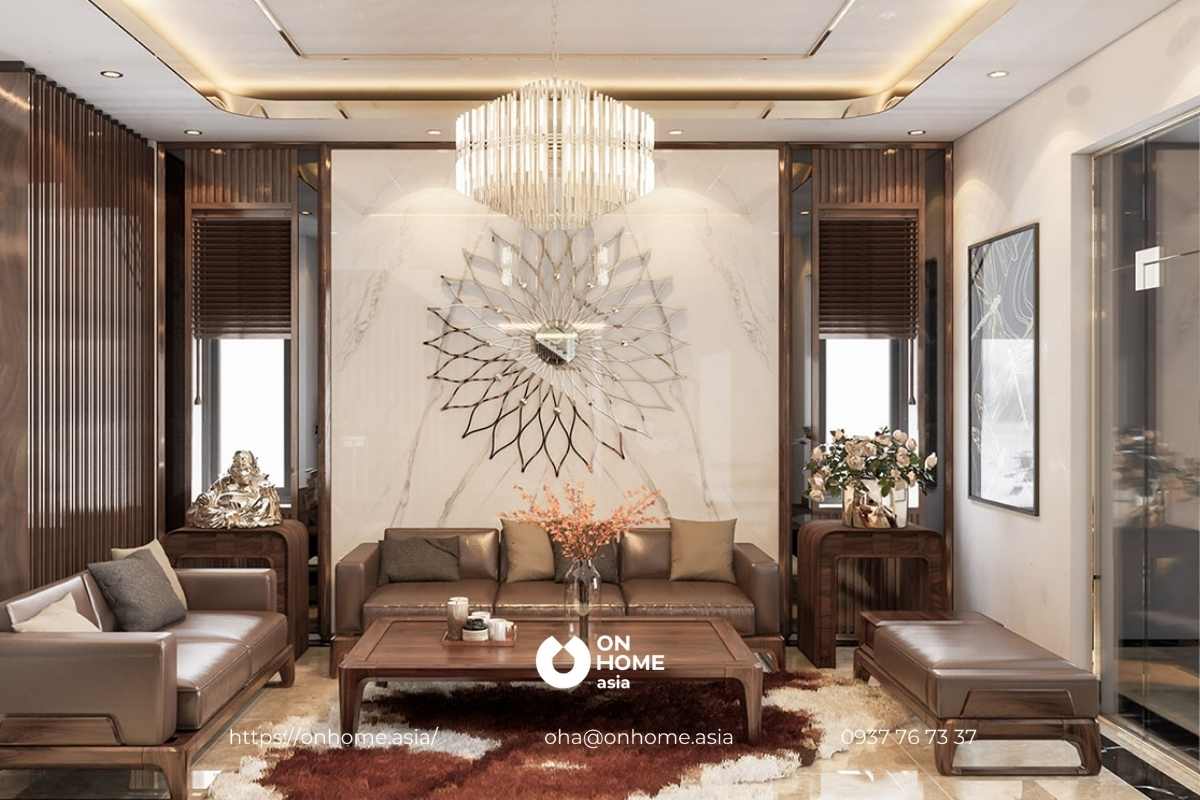 Thiết kế phòng khách nhà phố đẹp