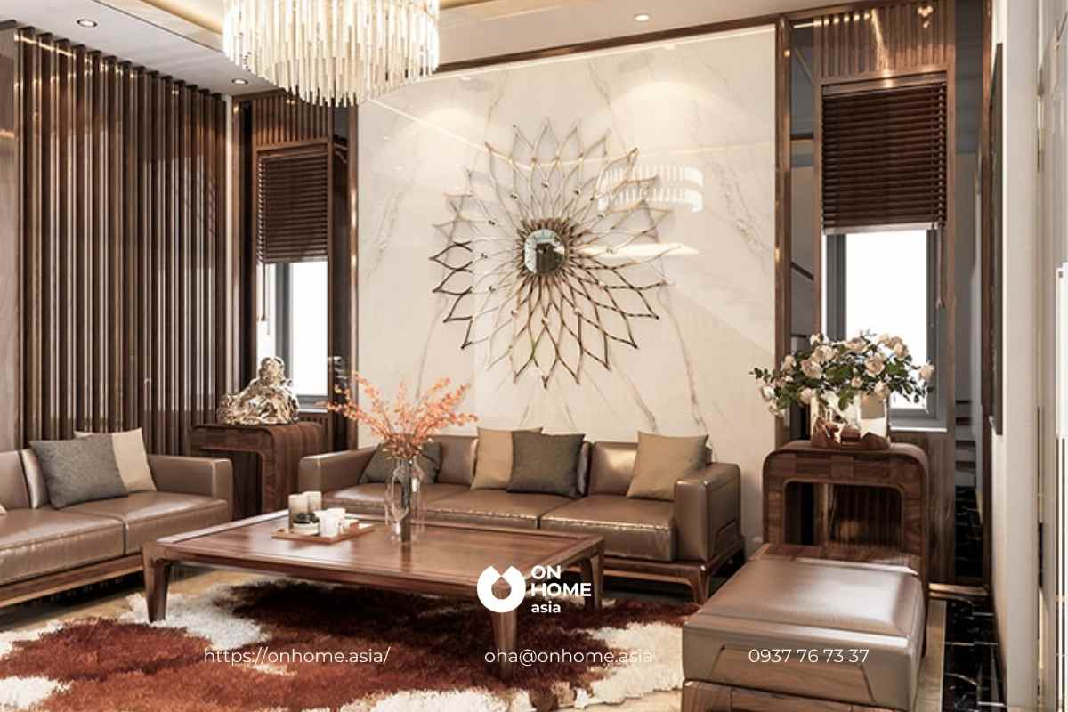 Trang trí tường phòng khách đẹp