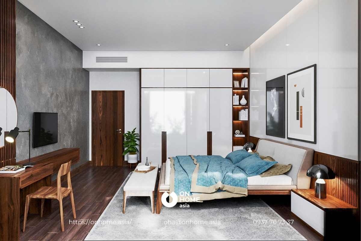 Phòng ngủ gỗ Óc Chó đẹp