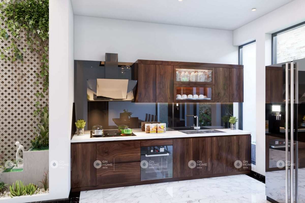 Nội thất phòng bếp nhà phố 120m2