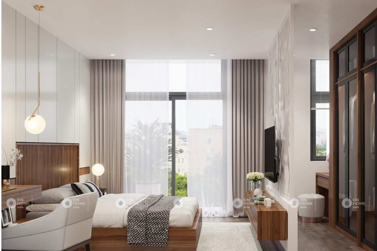 Phòng ngủ tiện nghi với đầy đủ nội thất&nbsp;