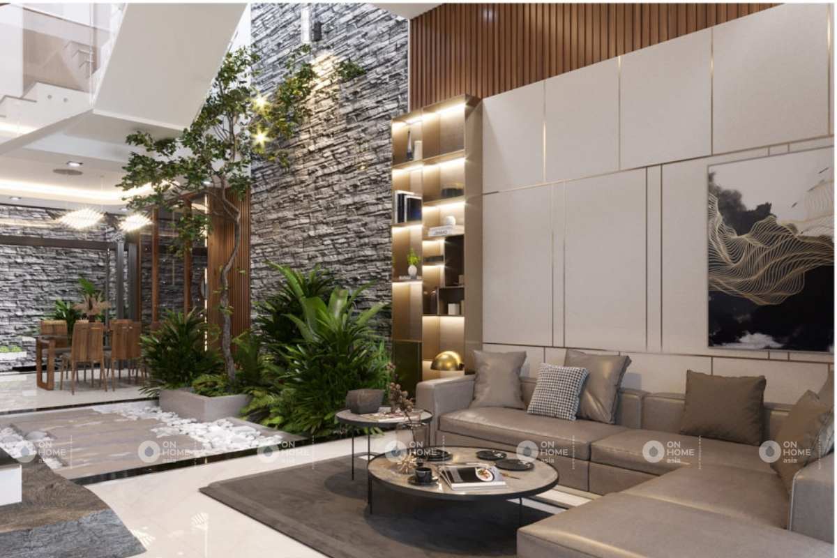 Nội thất nhà phố 120m2 đẹp