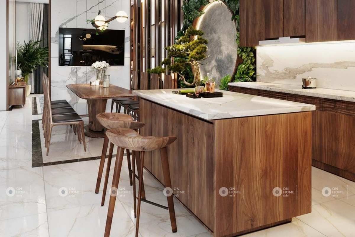 Bố trí phòng bếp khoa học và hợp lý