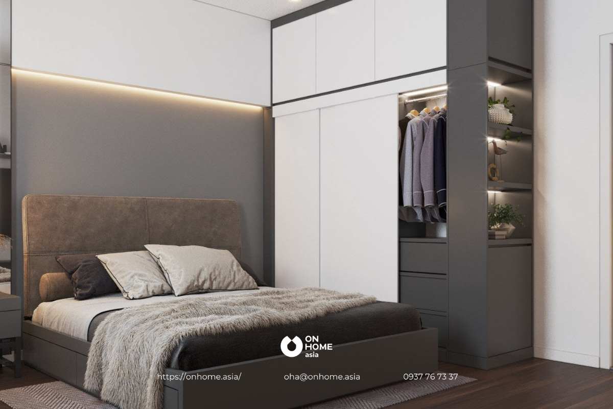 Thiết kế phòng ngủ Master sang trọng, hiện đại
