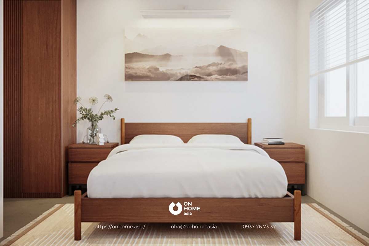 Nội thất phòng ngủ Master thanh lịch, ấm cúng