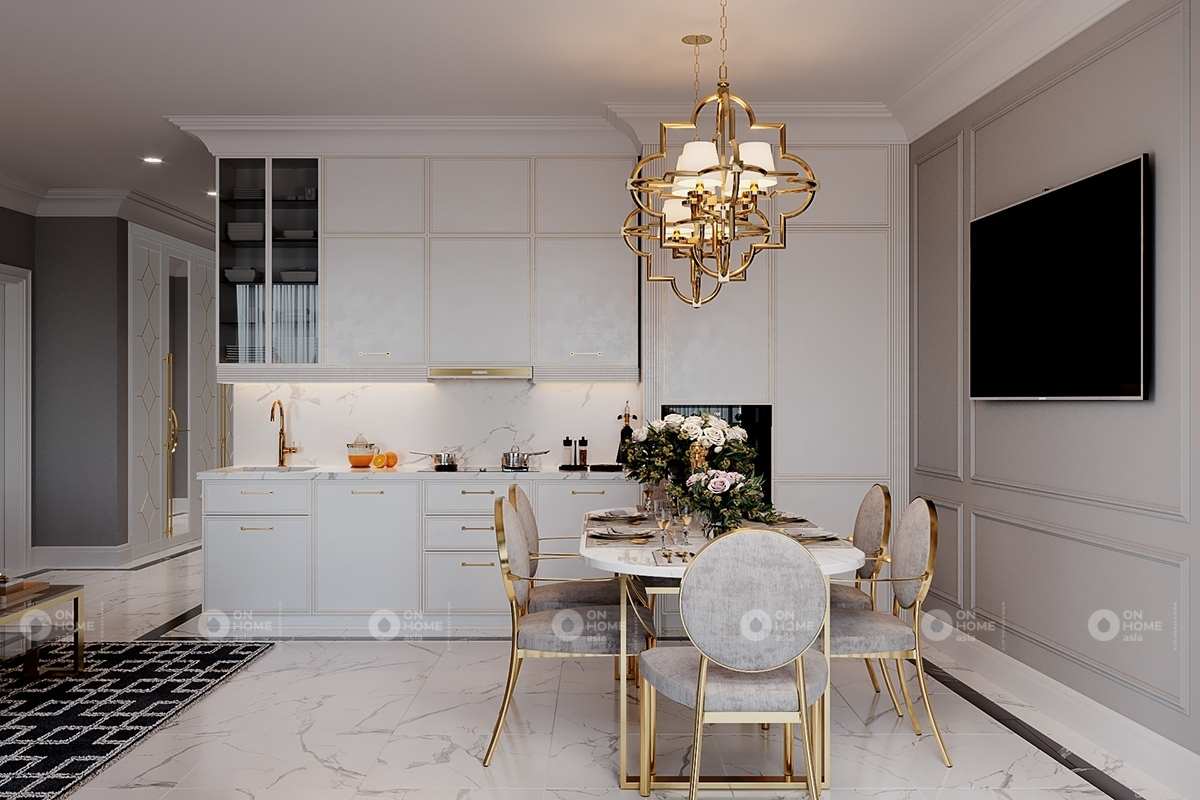 Thiết kế nội thất nhà phố tân cổ điển rất được ưa chuộng