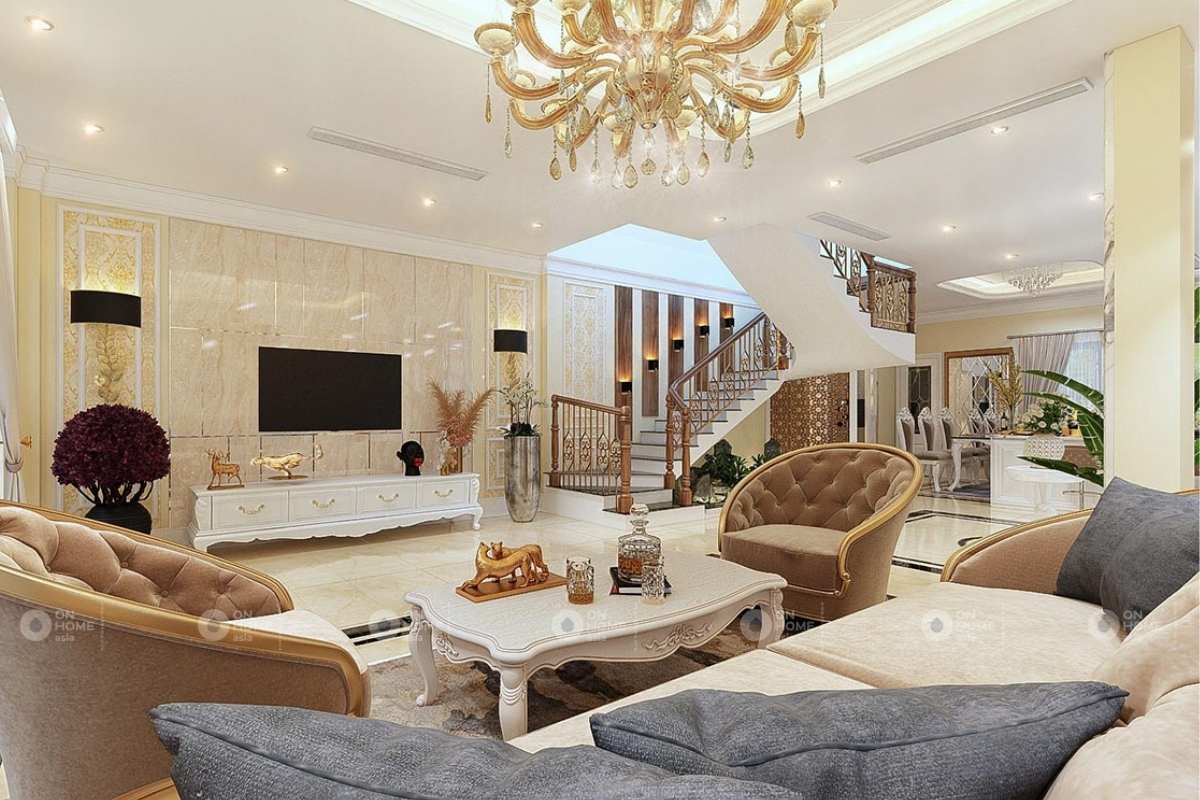 Nội thất tân cổ điển được thiết kế tỉ mỉ và tinh xảo