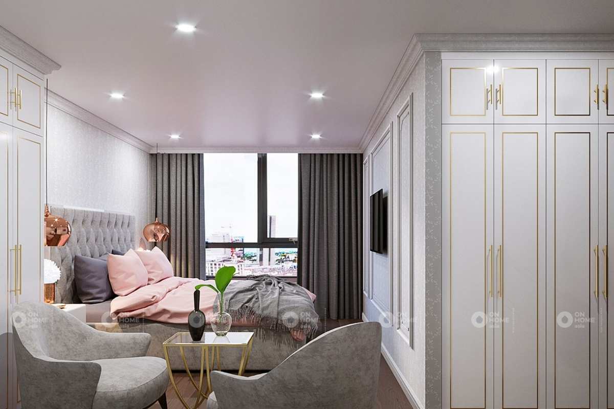 Thiết kế nội thất nhà phố tân cổ điển 