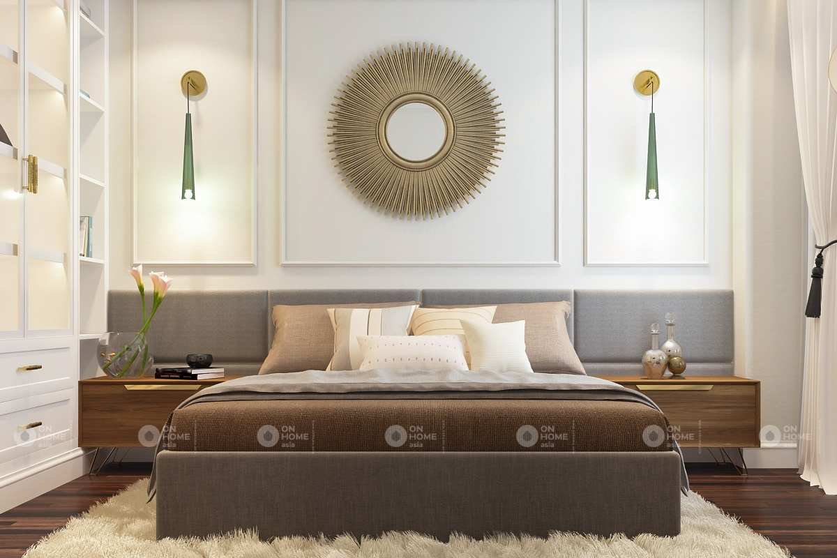 Nội thất nhà phố tân cổ cổ điển với các hoa văn cuốn hút