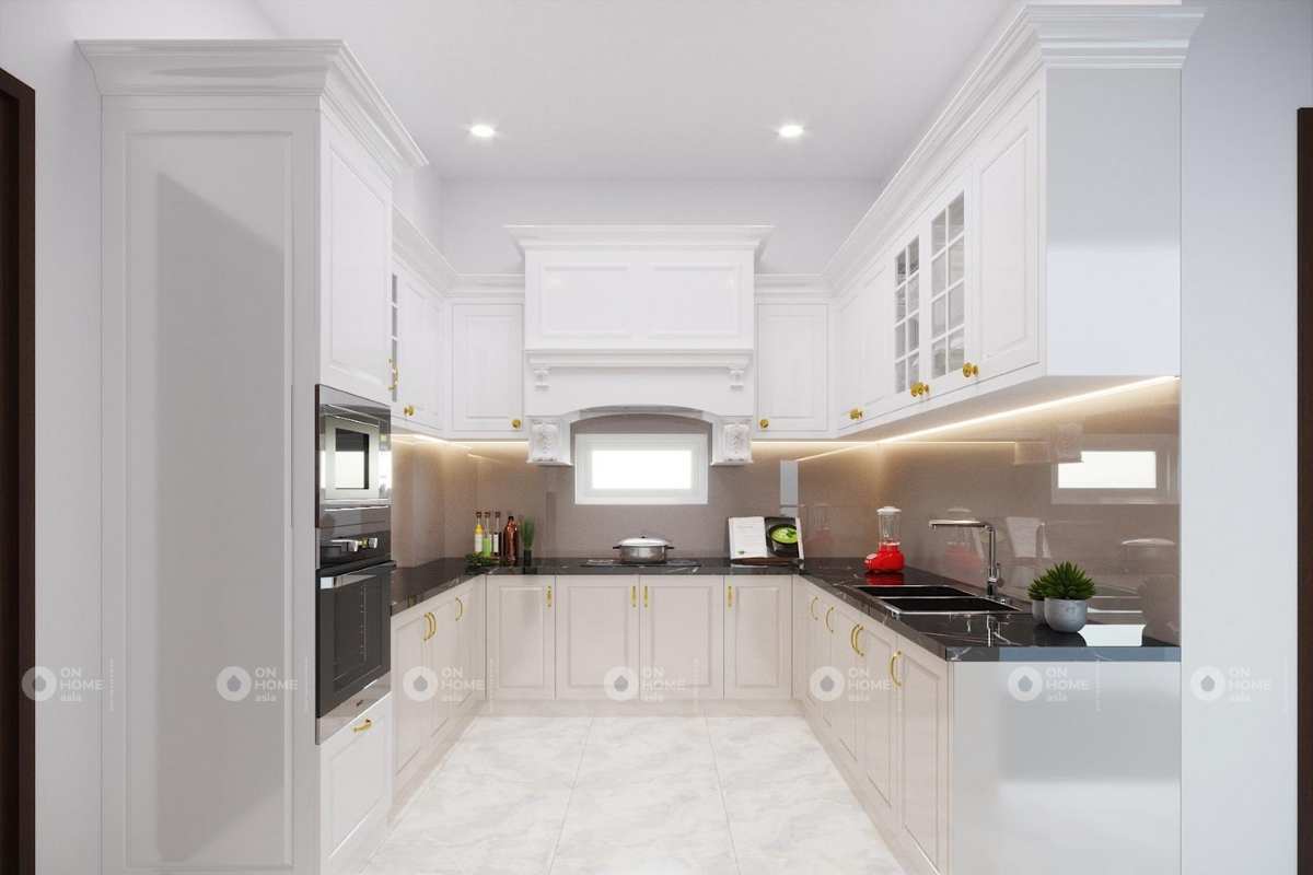 Thiết kế nội thất nhà phố tân cổ điển đẹp